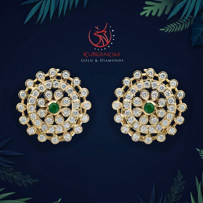 Your values make you shine every time. Our ethically sourced diamonds complement your brilliance. beautiful diamond studs By Kuberakshi gold & diamonds
